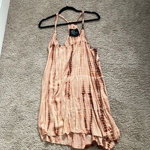 Blue Life tie dye mini dress